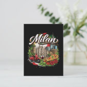 Mailand Postkarte (Stehend Vorderseite)