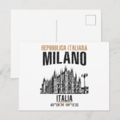 Mailand Postkarte (Vorne/Hinten)