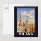 Mailand Postkarte (Vorne/Hinten)
