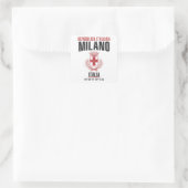 Mailand Quadratischer Aufkleber (Tasche)