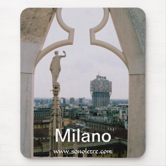 Mailand-Skyline-Panorama Mousepad (Vorne)