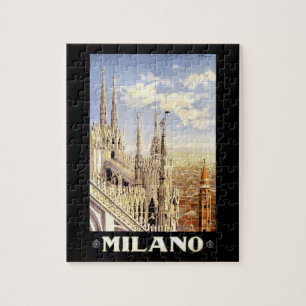 Mailand Vintage Reise Puzzle