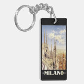 Mailand Vintage Reise Schlüsselanhänger (Vorderseite links)