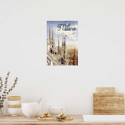 Mailand Vintage Travel Poster (Küche)
