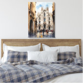 Mailänder Aquarellkunst Leinwanddruck (Insitu (Schlafzimmer))