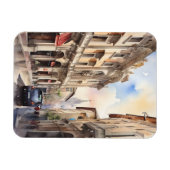 Mailänder Aquarellkunst Magnet (Horizontal)