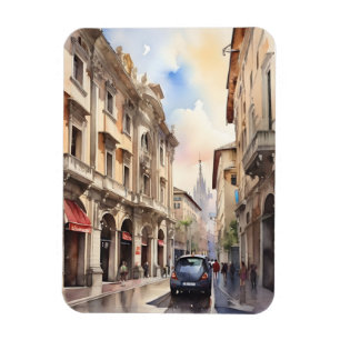 Mailänder Aquarellkunst Magnet