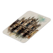 Mailänder Aquarellkunst Magnet (Linke Seite)
