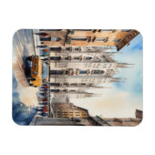 Mailänder Aquarellkunst Magnet (Horizontal)