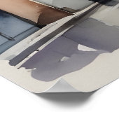 Mailänder Aquarellkunst Poster (Ecke)