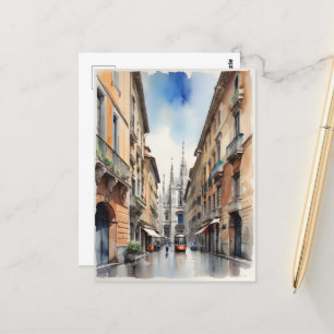 Mailänder Aquarellkunst Postkarte