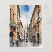Mailänder Aquarellkunst Postkarte (Vorderseite)
