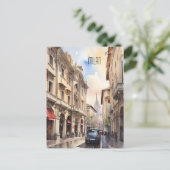 Mailänder Aquarellkunst Postkarte (Stehend Vorderseite)