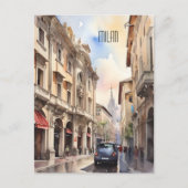 Mailänder Aquarellkunst Postkarte (Vorderseite)