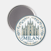 Mailänder Dom Italien Magnet (Vorderseite/Rückseite)
