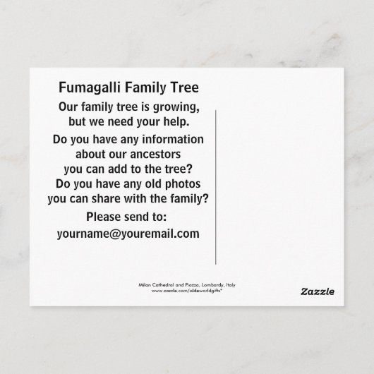 Mailänder Dom und Piazza, Lombardei, Italien Postkarte (Rückseite)