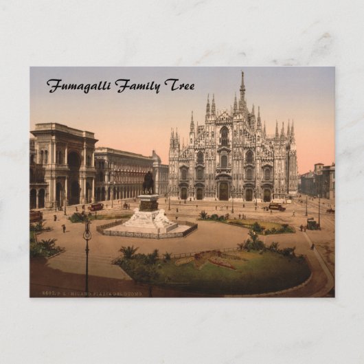 Mailänder Dom und Piazza, Lombardei, Italien Postkarte (Vorderseite)