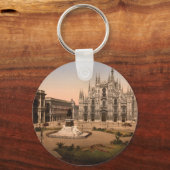 Mailänder Dom und Piazza, Lombardei, Italien Schlüsselanhänger (Vorderseite)