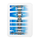 Mailänder Label aus der Skyline Mailands in Italie Magnet (Vertikal)