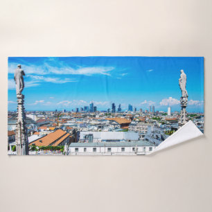 Mailänder Skyline Badehandtuch