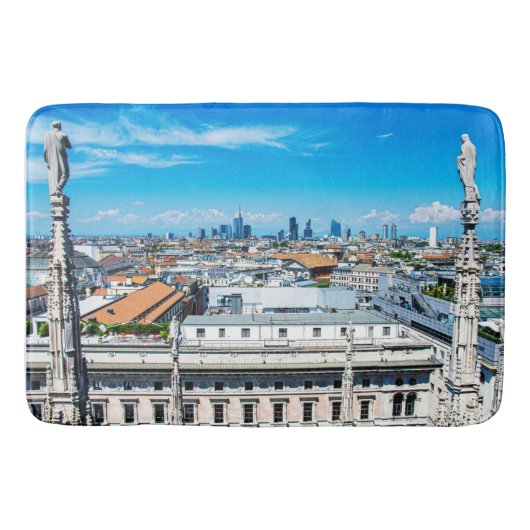 Mailänder Skyline Badematte (Vorderseite)