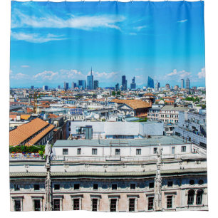 Mailänder Skyline Duschvorhang