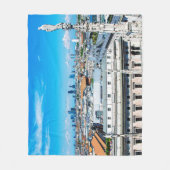 Mailänder Skyline Fleecedecke (Vorderseite)