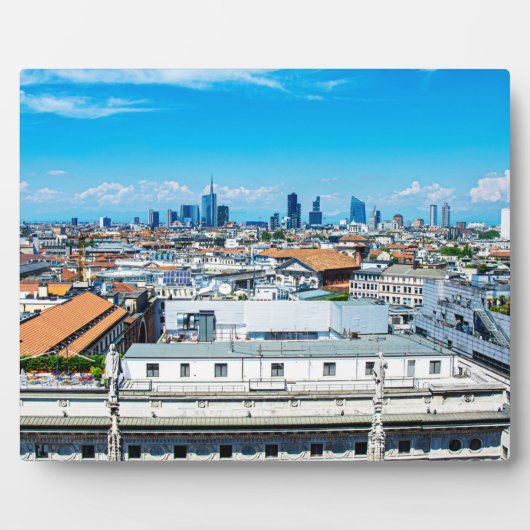 Mailänder Skyline Fotoplatte (Vorderseite)