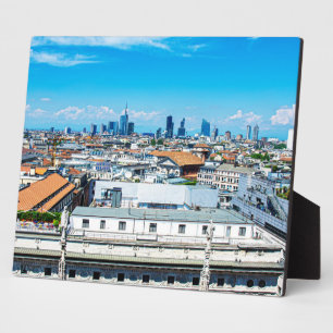 Mailänder Skyline Fotoplatte