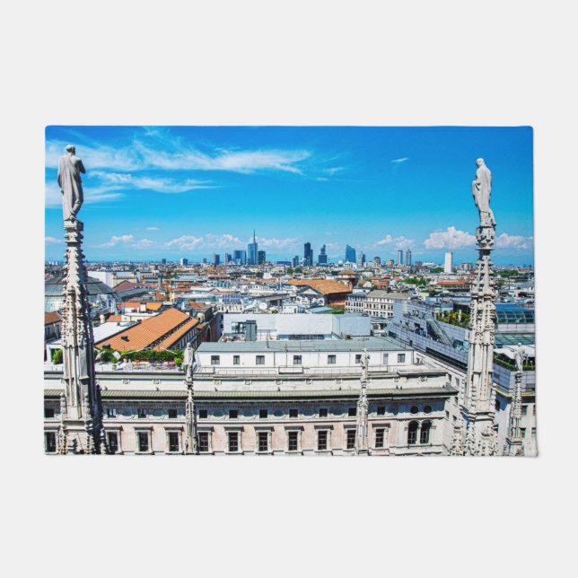 Mailänder Skyline Fußmatte (Vorderseite)