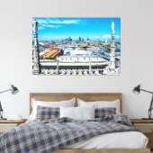 Mailänder Skyline Leinwanddruck (Insitu (Schlafzimmer))