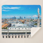 Mailänder Skyline Sherpadecke (Vorderseite (Horizontal))