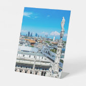 Mailänder Skyline Sockelschild (Vorderseite)