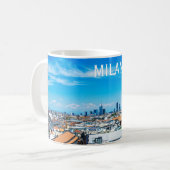 Mailänder Skyline-Tasse Kaffeetasse (Vorderseite Links)