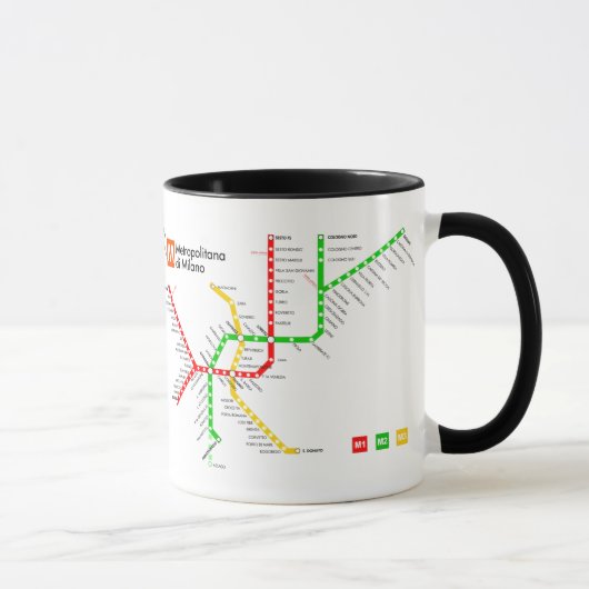Mailänder U-Bahn-Tasse Tasse (Rechts)