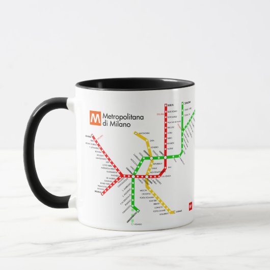 Mailänder U-Bahn-Tasse Tasse (Links)