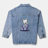 Mailbag Westie KiniArt Jeansjacke (Rückseite)