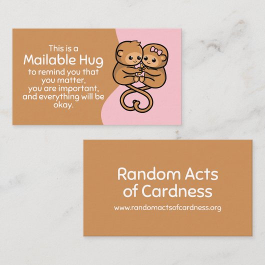 Mailbare Schlüsselkarten Telefonnummerkarte (Vorne/Hinten)