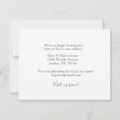 Mailbox Aquarell Neue Zuhause Wir sind umgezogen Mitteilungskarte (Rückseite)