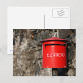 Mailbox für Rustikal Postkarte (Vorne/Hinten)