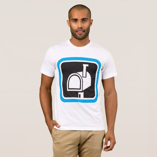 Mailbox Icon Mens T-Shirt (Vorne ganz)