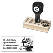 Mailbox-Illustration Rücksendeadresse Tinte-Briefm Gummistempel (Stempel)