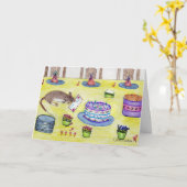 Mailbox Molly Birthday Card Karte (Gelbe Blume)
