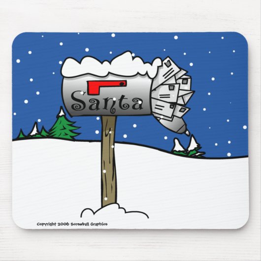 Mailbox-Mousepad des Weihnachtsmanns Mousepad (Vorne)