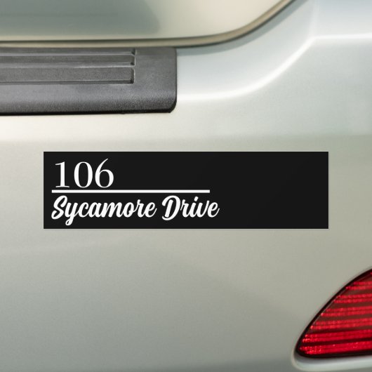 Mailbox Number and Address Label Letters Custom Autoaufkleber (Auf Auto)