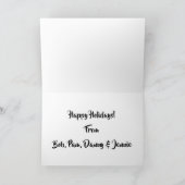 "Mailbox Penguin" Weihnachtskarte Feiertagskarte (Innenseite)