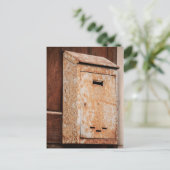 Mailbox rostig im Freien Postkarte (Stehend Vorderseite)