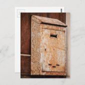 Mailbox rostig im Freien Postkarte (Vorne/Hinten)