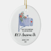 Mailbox Unsere ersten Weihnachten in unserem neuen Keramik Ornament (Rechts)