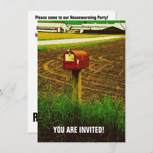 Mailbox zur Landstraße Einladung (Vorne/Hinten)